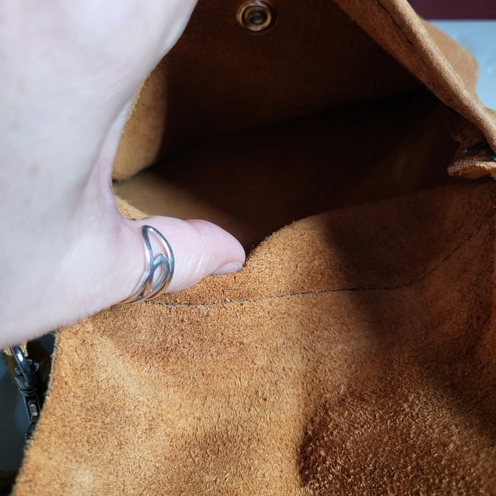MYRA HAIR ON HIDE LEATHER SUEDE CROSSBODY BAG - Picture 7 of 9